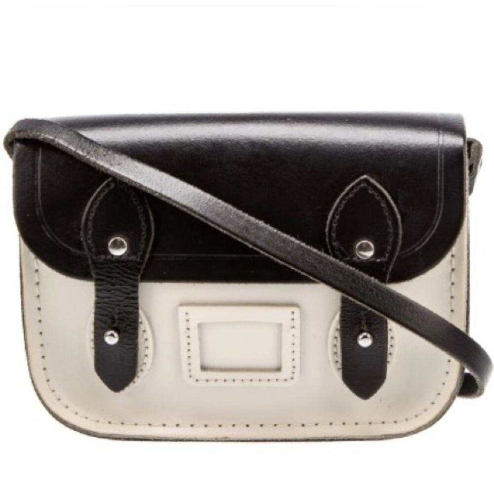Cambridge Satchel Company Mini Satchel Crossbody Black White Kawaii Preppy Twee
